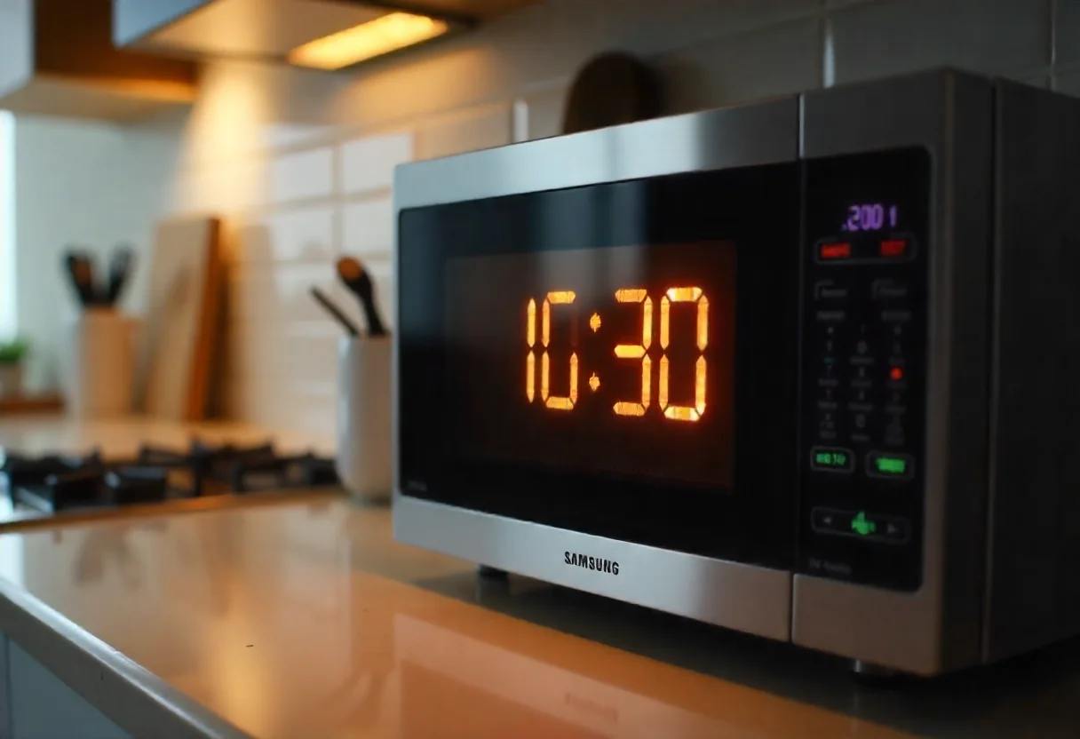 change time on samsung microwave