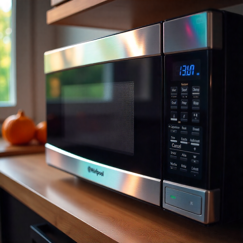 whirlpool microwave display not working​