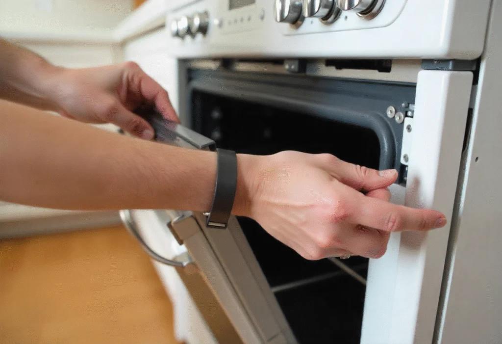 how to remove ge oven door​