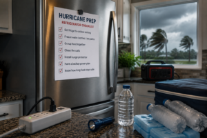 prepare refrigerator to hurricane season